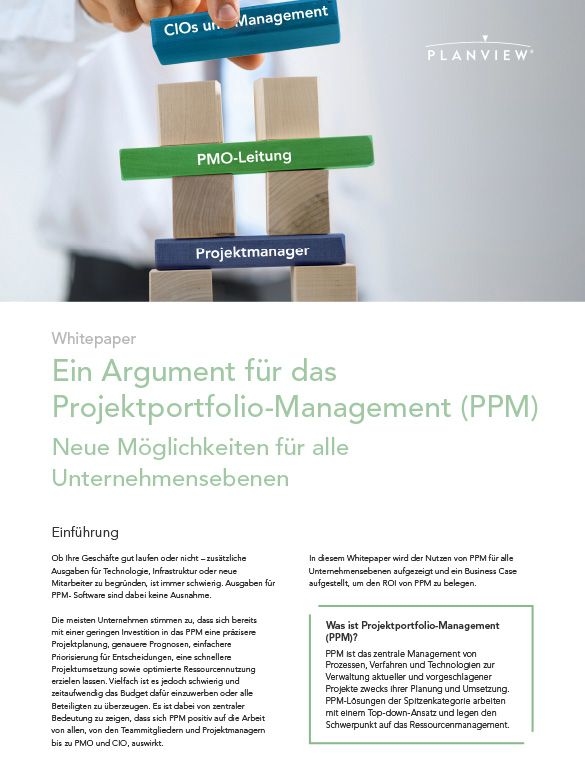 Ein Argument für das Projektportfolio-Management (PPM)