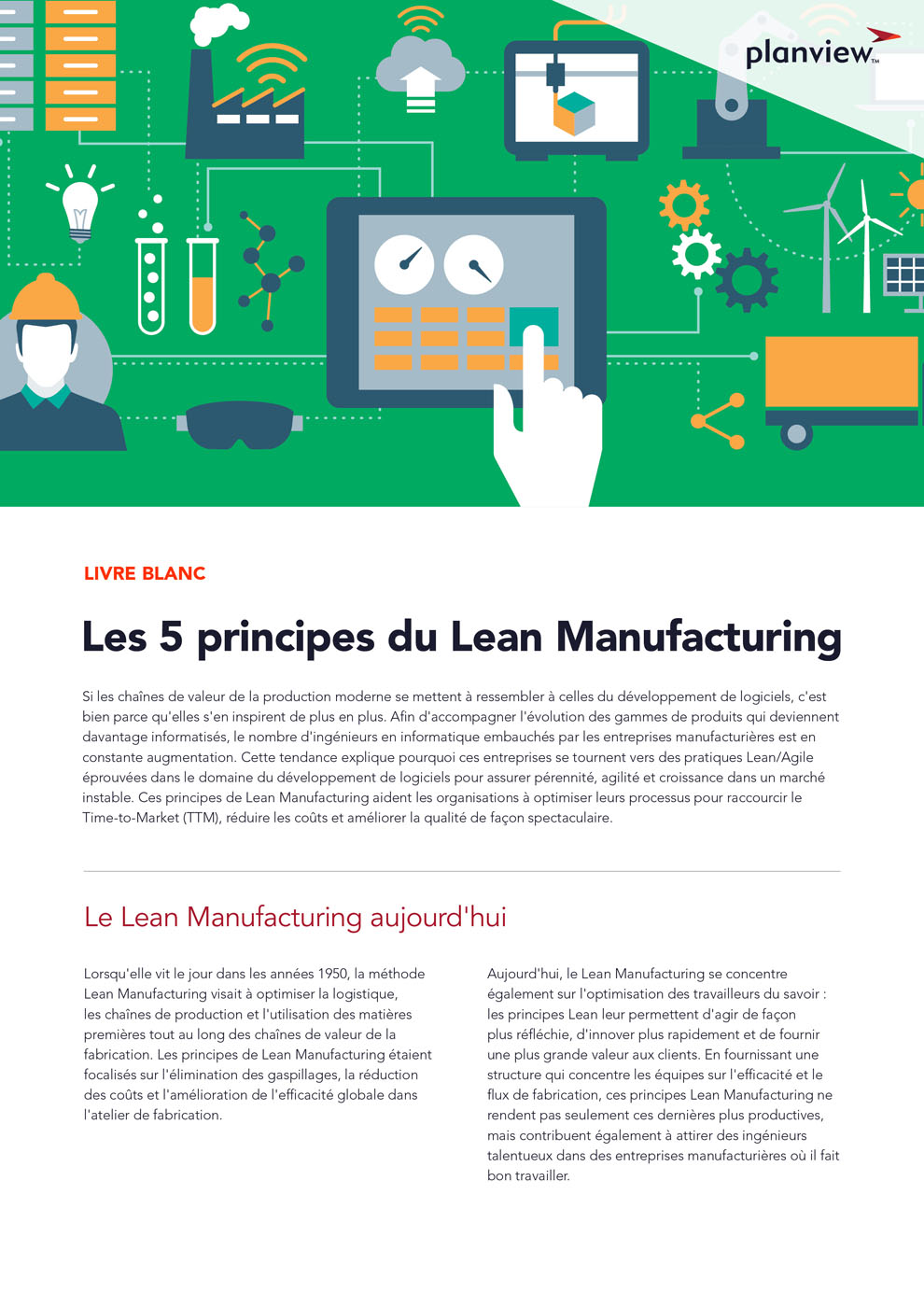 Les 5 principes du Lean Manufacturing