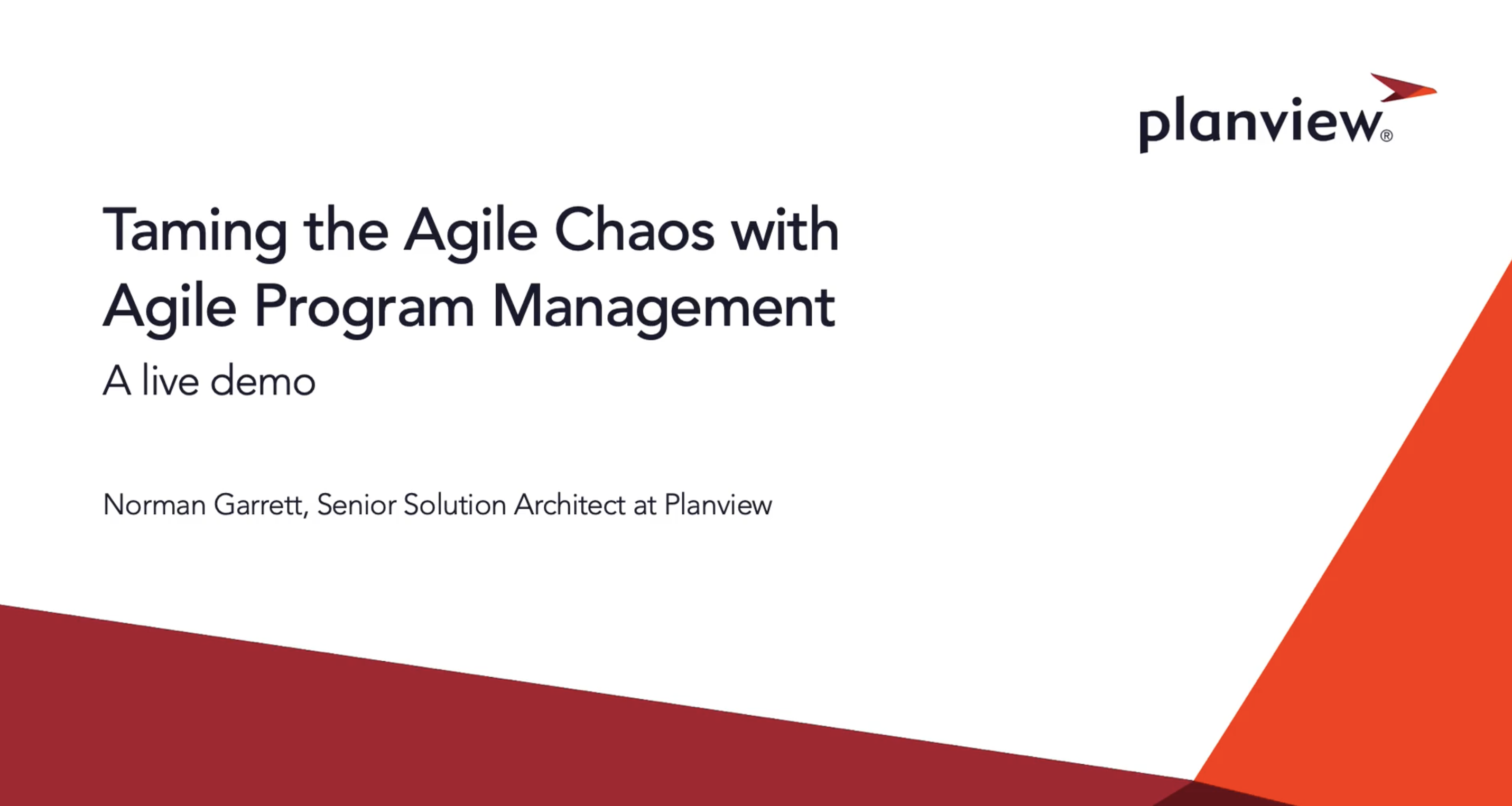 Taming the Agile Chaos with Agile Program Management