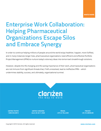 Enterprise Work Collaboration: Helping Pharmaceutical Organizations Escape Silos and Embrace Synergy