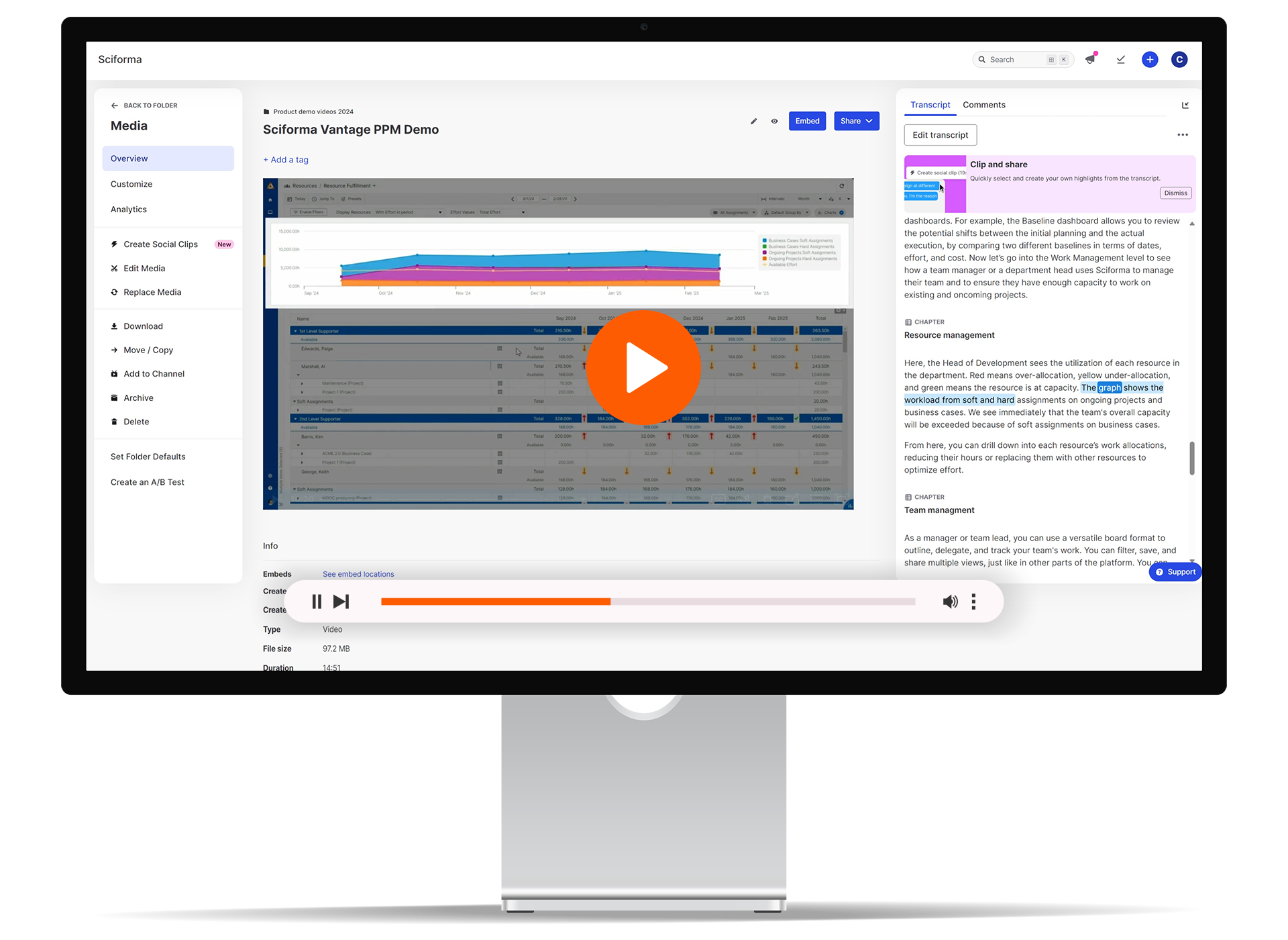 Démonstration de Planview Vantage (anciennement Sciforma) PPM